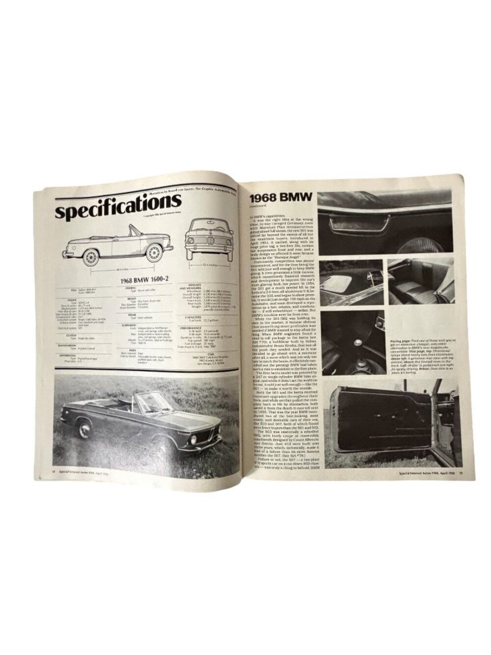 5 Vintage Special Interest Autos SIA Magazines 1980s BMW Cadillac Packard Car Lo - Picture 3 of 16